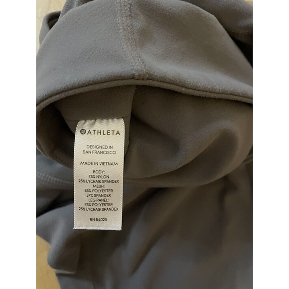 Athleta Women's Salutation Leggings Colorblock High Waist 281493 Gray White Sz S - Picture 7 of 7